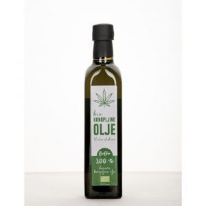 Bio konopljino olje hladno stiskano  0,5 l