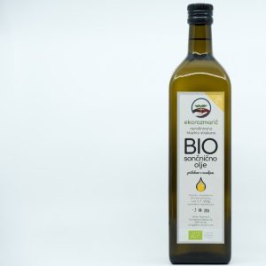 Bio sončnično olje hladno stiskano (1 l)